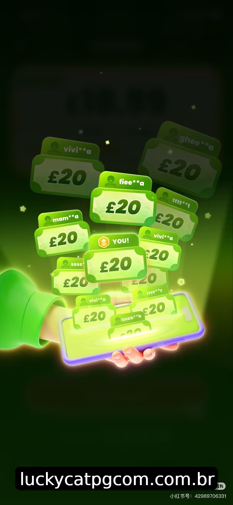 Interface do App luckycatpg